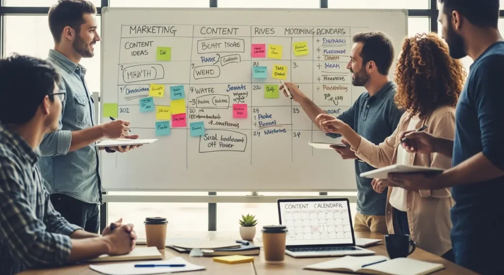 digital marketing team strategy session
